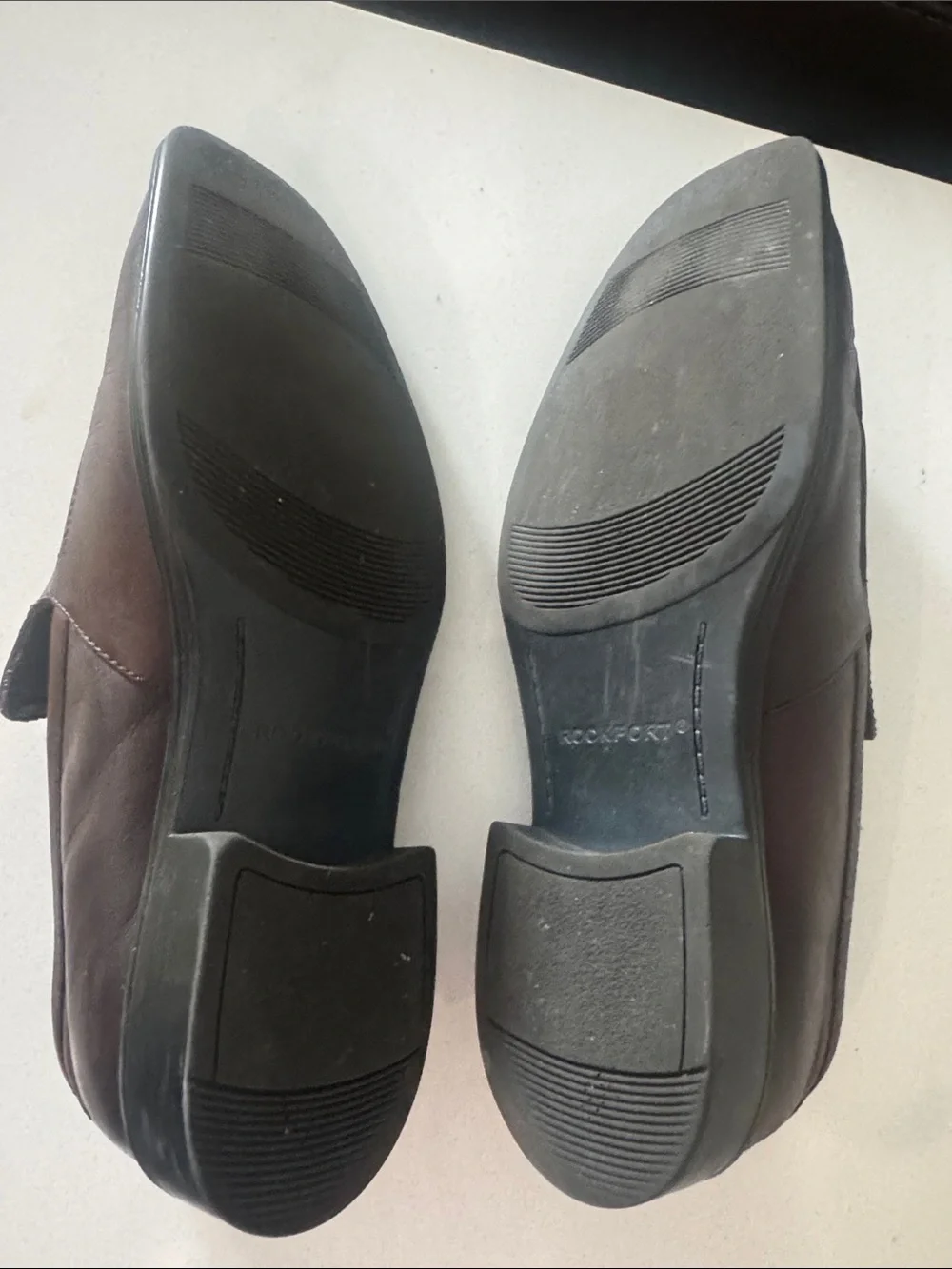 Rockport Men's Dark Brown Leather Slip-On Loafers